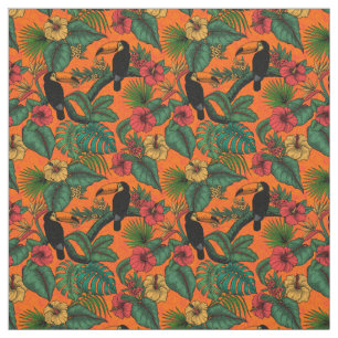 Tissu Jardin toucan