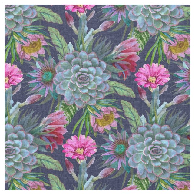 Tissu Jardin tropical Succulent (Fermer)