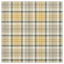 Jaune, bleu marine et plaid en ivoire