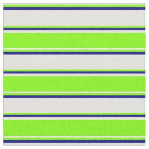 Tissu Jaune clair, Chartreuse et Bleu foncé