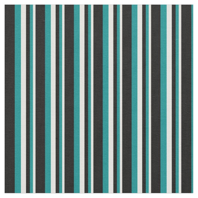 Tissu Jaune clair, cyan foncé et Motif noir (Fermer)
