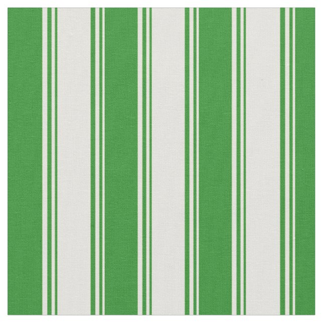 Tissu Jaune clair et forêt vert lignes Motif (Fermer)