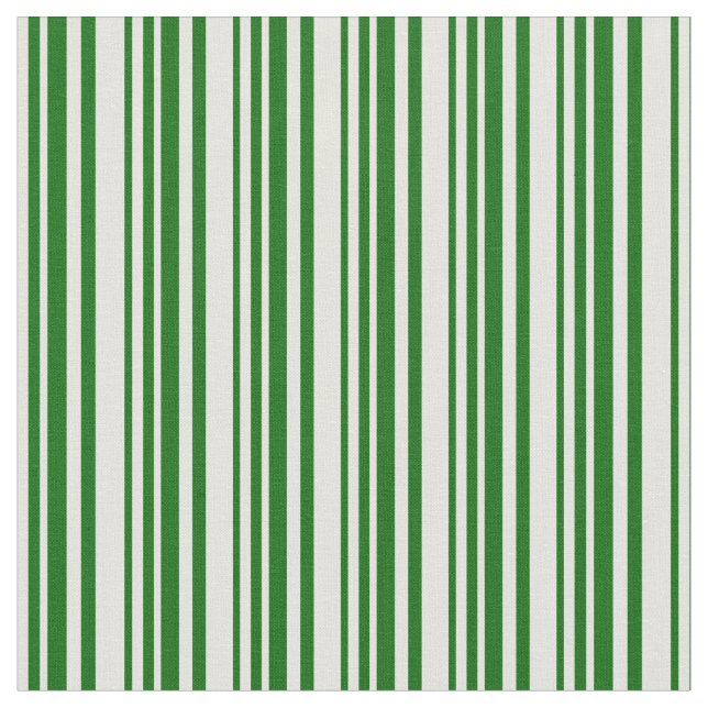 Tissu Jaune clair et vert foncé Lait/Motif rayé (Fermer)