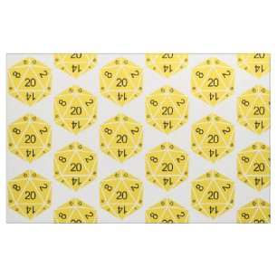 Tissu jaune des matrices D20