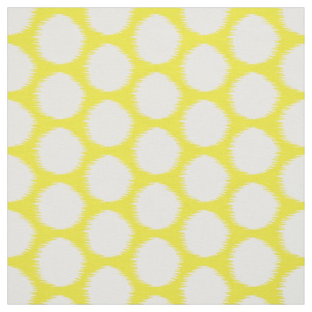 Tissu Jaune doré Ikat Points Asian Moods (Échantillon)