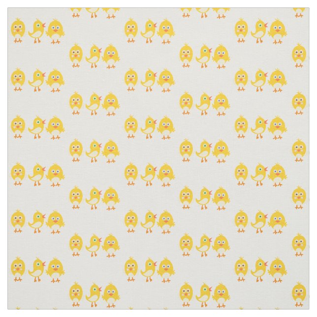 Tissu jaune du coton de poussins de bébé (56" (Échantillon)