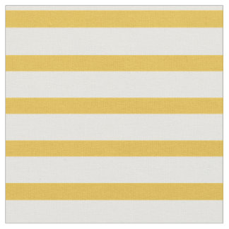 Tissu jaune et blanc de moutarde de rayure