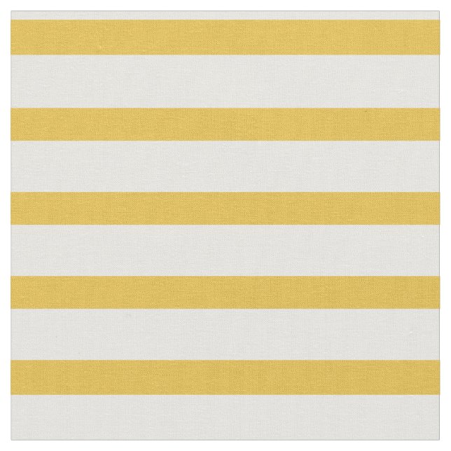 Tissu jaune et blanc de moutarde de rayure (Fermer)