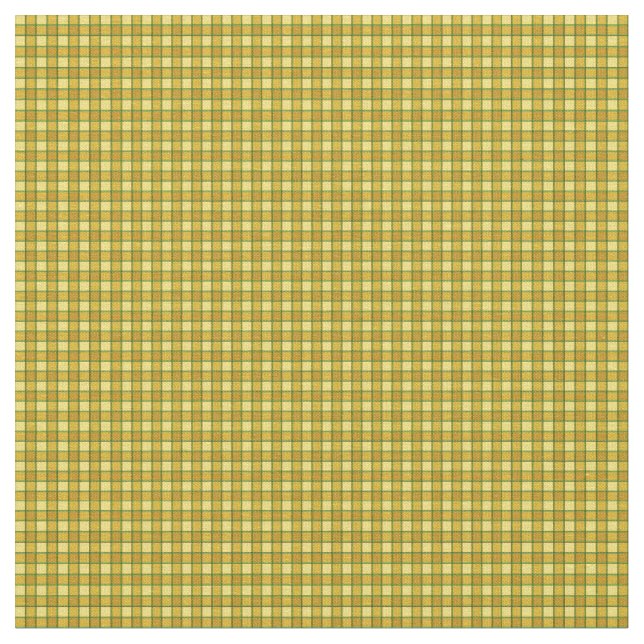 Tissu jaune et vert de plaid (Fermer)