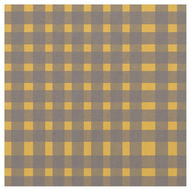 Tissu Jaune gris En vichy Motif (Fermer)