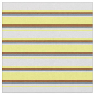 Tissu Jaune, Lavande, Gris Ardoise et Brown
