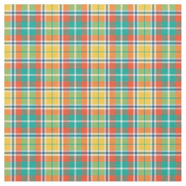 Tissu Jaune lumineux et plaid vert de mode de Seafoam (Fermer)