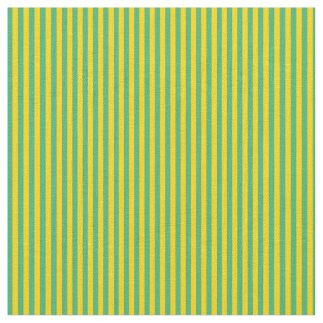Tissu Jaune & Mer Vert Lignes/Grilles Motif (Fermer)