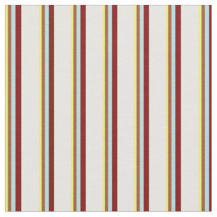 Tissu Jaune, Sienne, Bleu Poudre, Maroon & Crème à la me