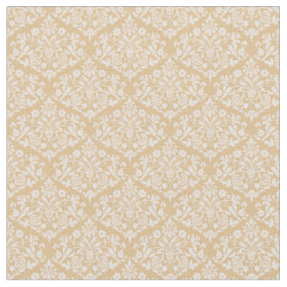 Tissu Jaune Tournesol Damassé