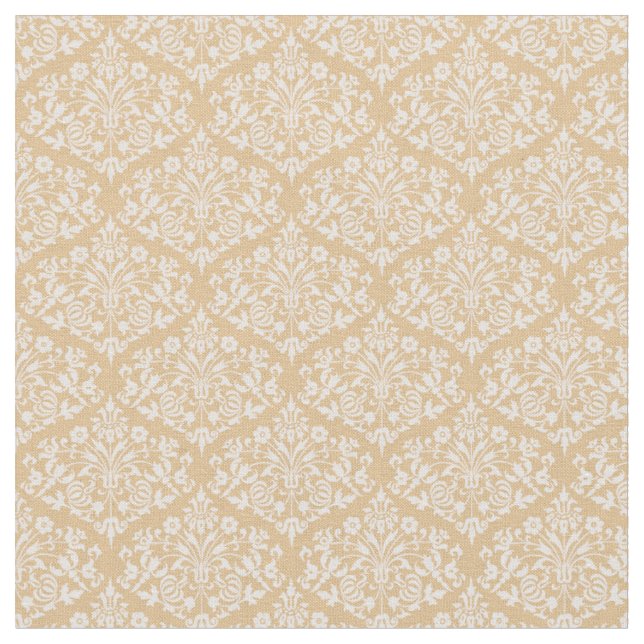 Tissu Jaune Tournesol Damassé (Fermer)