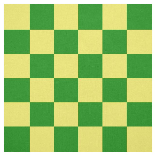 Tissu Jaune vert À damiers Motif chèque (Échantillon)