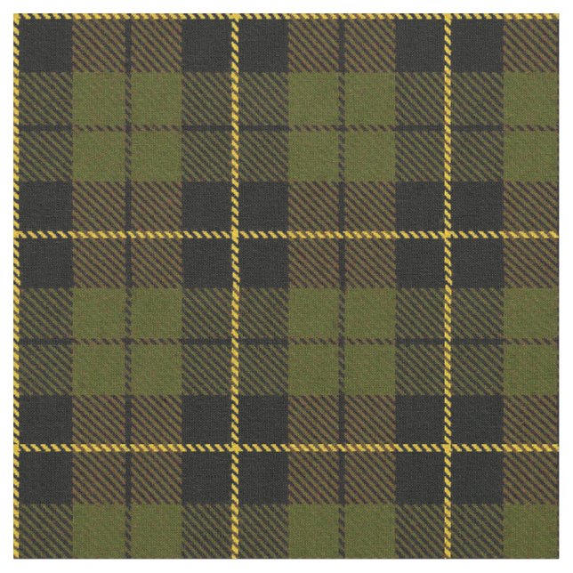 Tissu Jaune vert chaud de plaid d'O.D./or, rayure noire (Fermer)