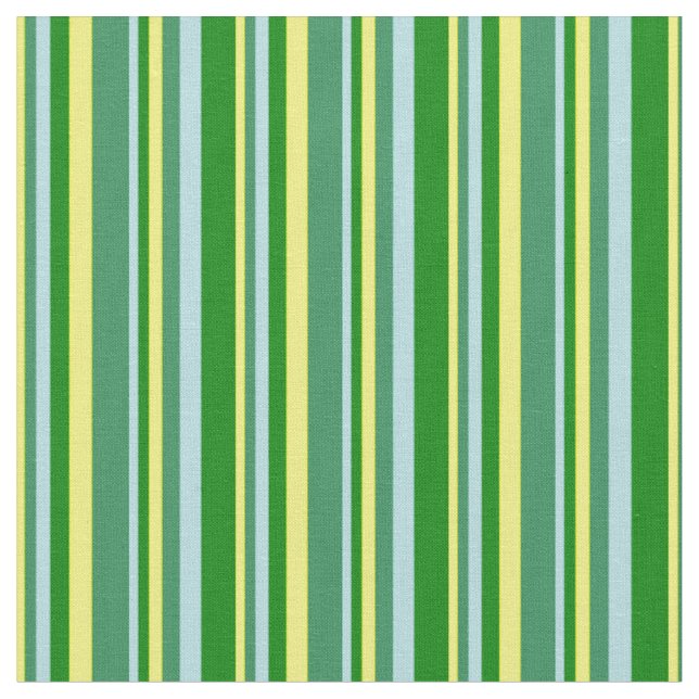 Tissu Jaune, vert de mer, bleu Poudre et vert (Fermer)