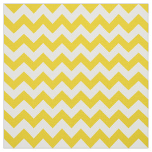 Tissu Jaune Zigzag, Jaune Chevron, Motif géométrique