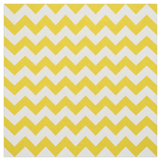 Tissu Jaune Zigzag, Jaune Chevron, Motif géométrique (Échantillon)