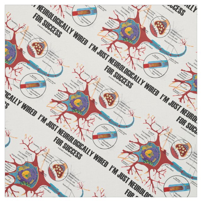 Tissu Je suis simplement Neurologiquement connecté pour  (Échantillon)