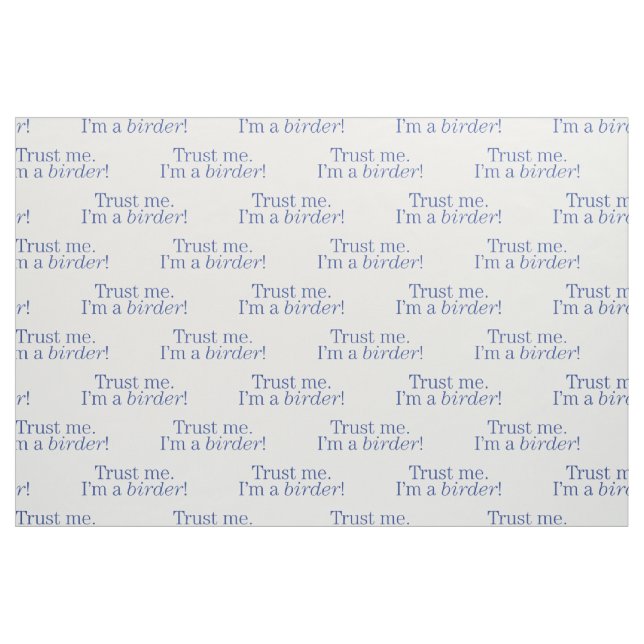 Tissu Je suis un Birder (Fat Quarter)