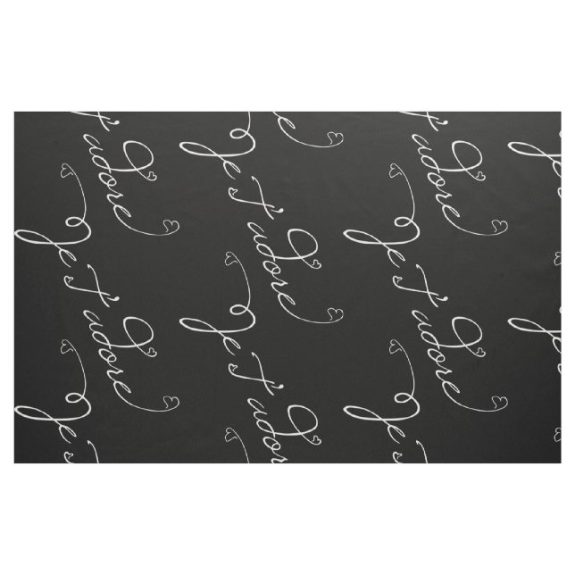 Tissu Je T adore (Fat Quarter)