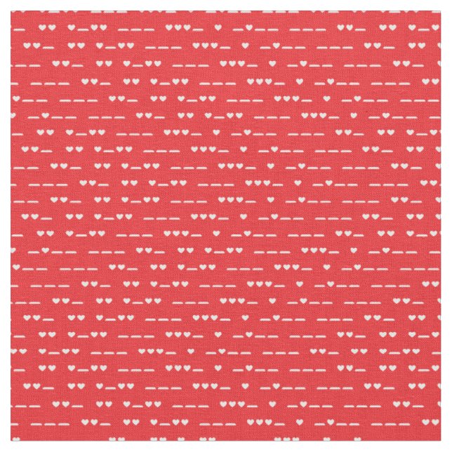 Tissu Je t'aime Morse Code (Fermer)