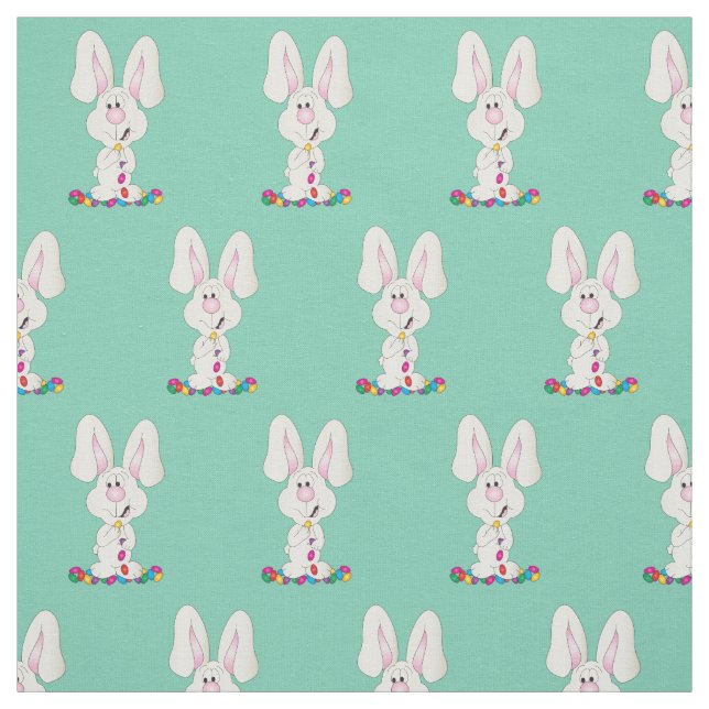 Tissu Jellybean Bunny de Pâques| Arrière - plan modifiab (Échantillon)