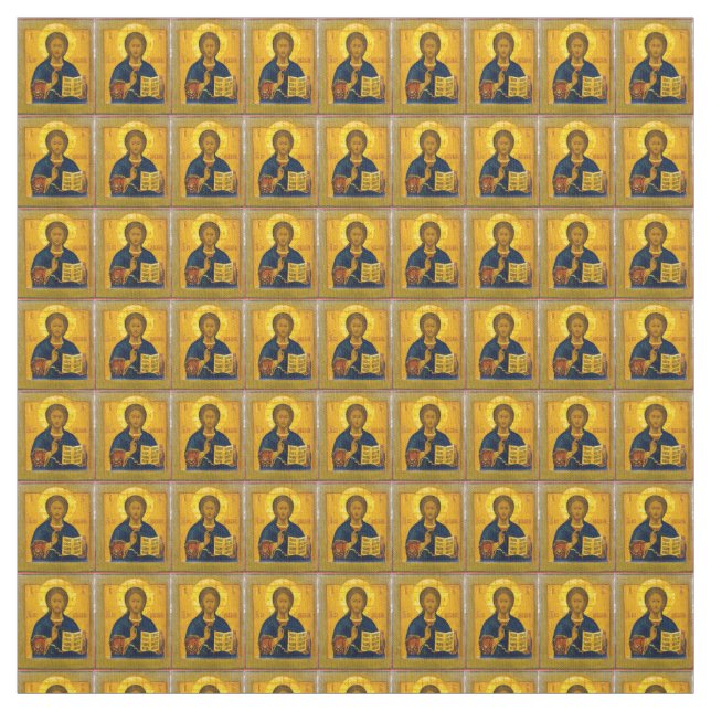 Tissu Jésus Christ Icône russe (Échantillon)