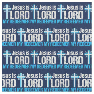 Tissu Jésus est mon Rédempteur