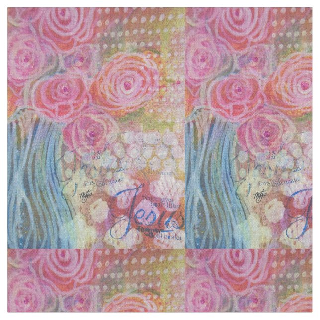 Tissu Jésus se réjouissent (Fermer)