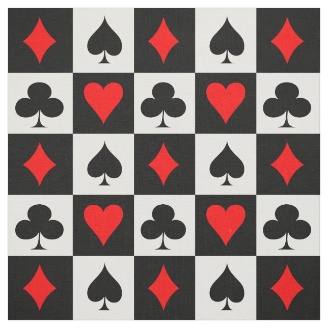 Tissu Jeu de cartes (Échantillon)