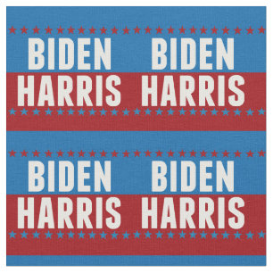 Tissu Joe Biden Kamala Harris Blue Red Stars