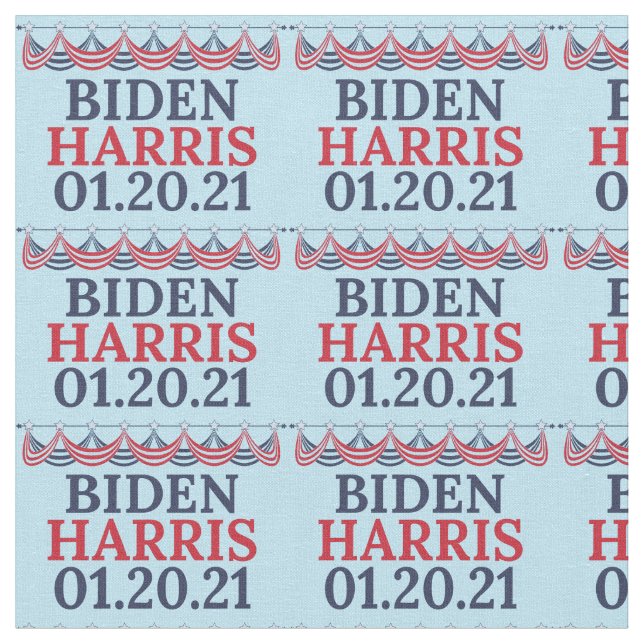 Tissu Joe Biden Kamala Harris Jour de l'investiture (Fermer)