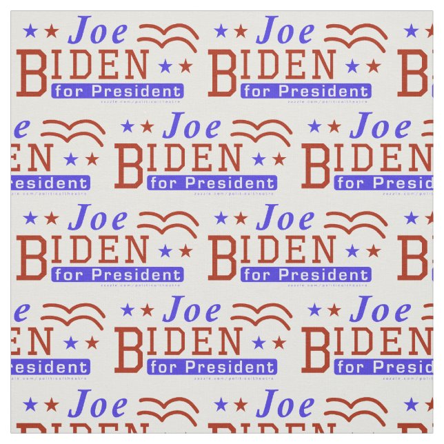 Tissu Joe Biden pour le Motif démocrate 2020 (Échantillon)