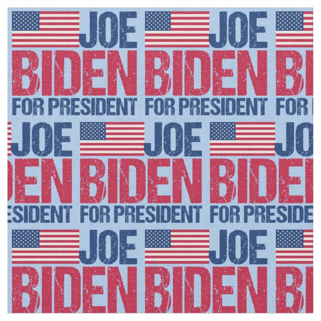 Tissu Joe Biden pour le président 2020 (Fermer)