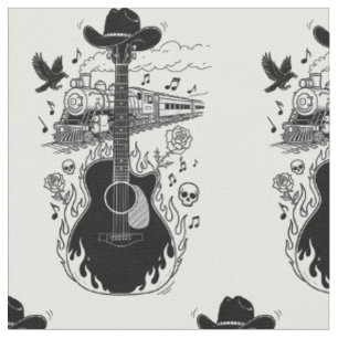 Tissu Johnny Cash