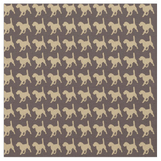 Tissu Joie de chien beagle