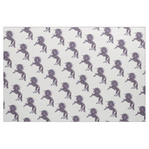 Tissu Joli Boho pourpre licorne