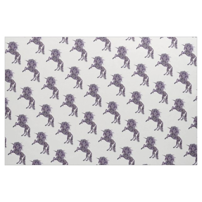 Tissu Joli Boho pourpre licorne (Fat Quarter)