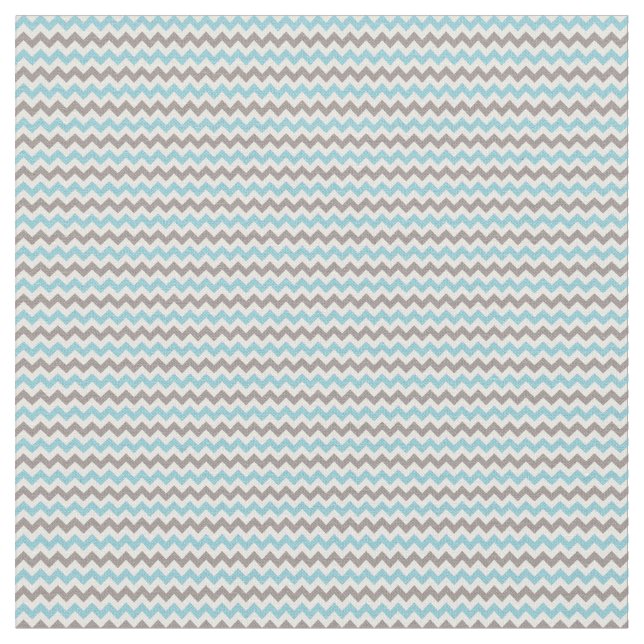 Tissu Joli Chevron Bleu Gris Moderne (Fermer)