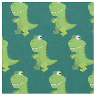 Tissu Joli dessin animé de dinosaure enfant T-Rex Dino