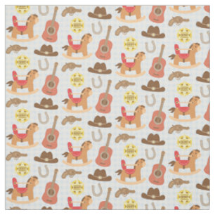 Tissu Joli motif de cow-boy occidental pour bébés garçon
