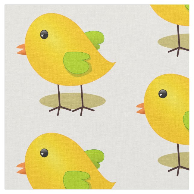 Tissu Joli Motif de poussette jaune (Fermer)