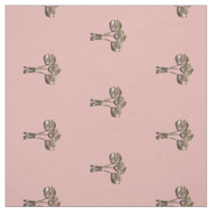 Tissu Joli motif de rose de style d'art déco de tulipes