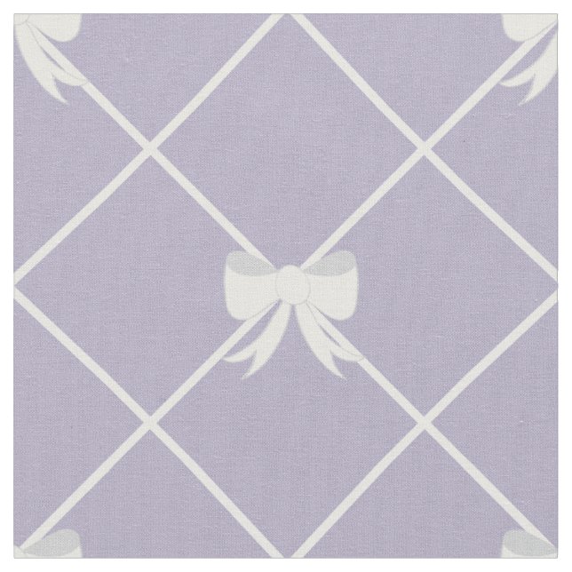Tissu Joli motif de treillis à ruban violet (Fermer)