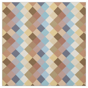Tissu Joli Motif en mosaïque des couleurs de la ville d