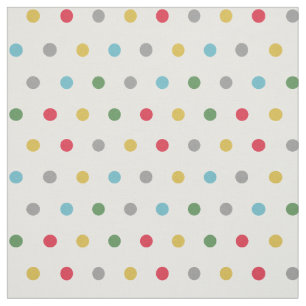 Tissu Joli motif pois coloré